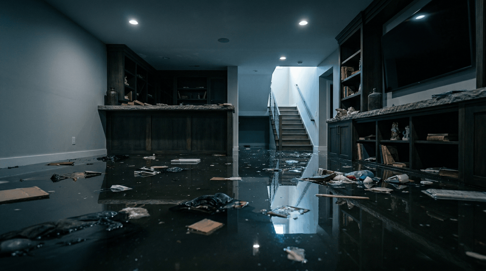 water damage restoration Post Falls Idaho flooded basement Kootenai County